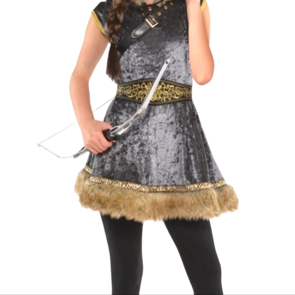 Girls Bow & Arrow Costume - Little Miss Archer Halloween Costume - Dress-up - M